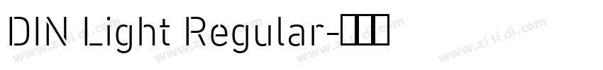 DIN Light Regular字体转换